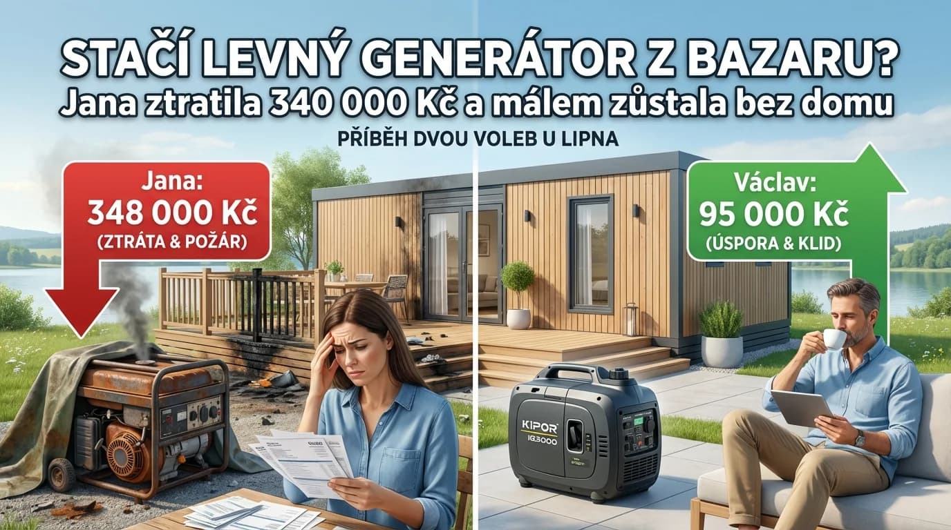 Stačí levný generátor z bazaru!" Jana ztratila 340 000 Kč a málem zůstala bez domu