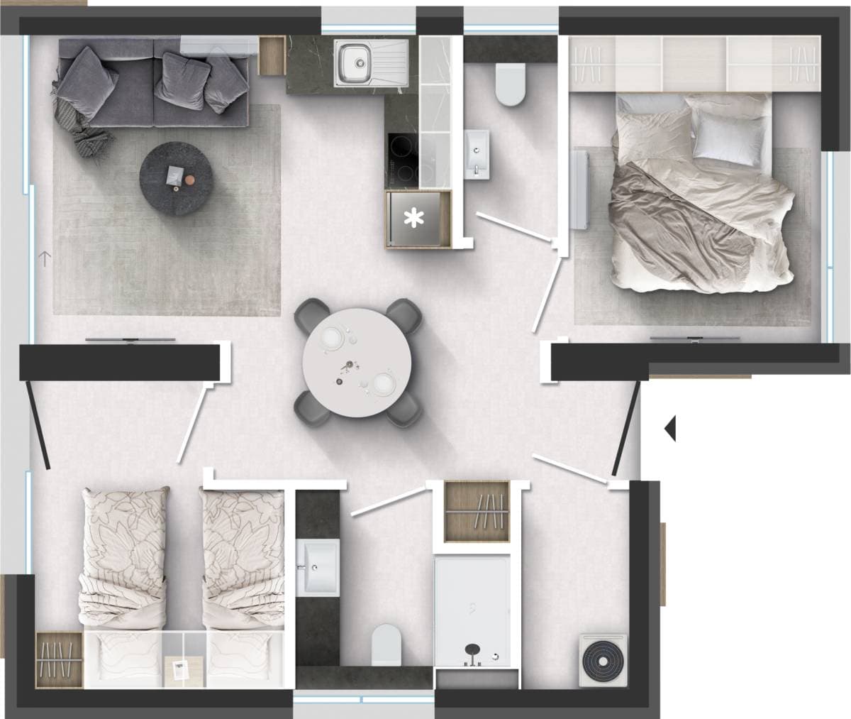 Půdorys Alpha 908 F21T