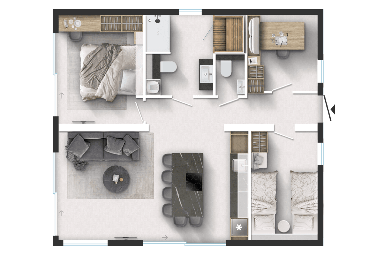 Půdorys Aurora 908 F31T